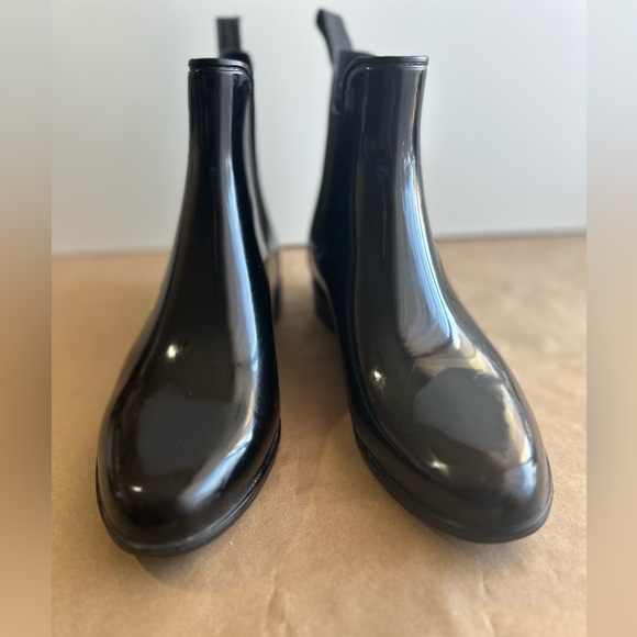 Sam Edelman Shoes - Sam Edelman Black Tinsley Patent Leather Rain Boots